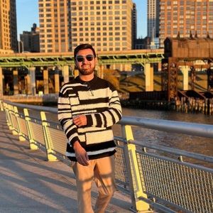 ZARA COLOUR BLOCK STRIPED SWEATER